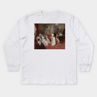 Fiesta Elegante (An Elegant Soiree) by Francesc Miralles Kids Long Sleeve T-Shirt